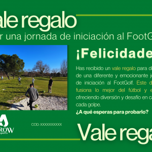 Vale Regalo FootGolf Madrid Iniciación Deporte